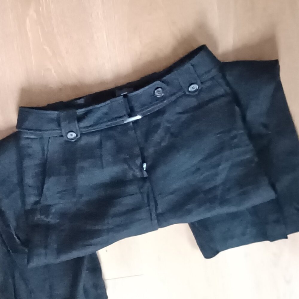 Linen blend Talbots Collection wide pants